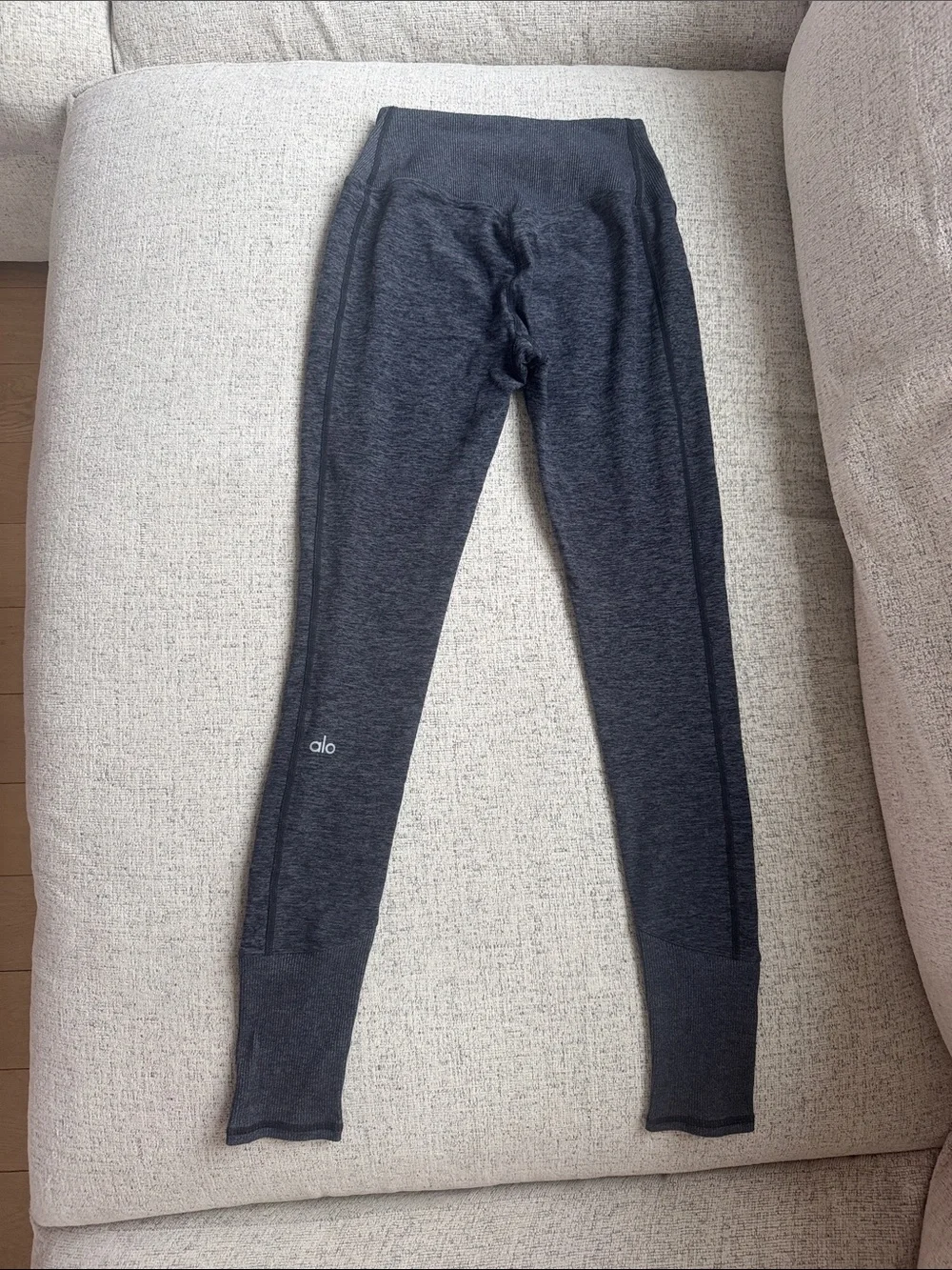 ALO Yoga Heathered Charcoal High-Waist Leggings